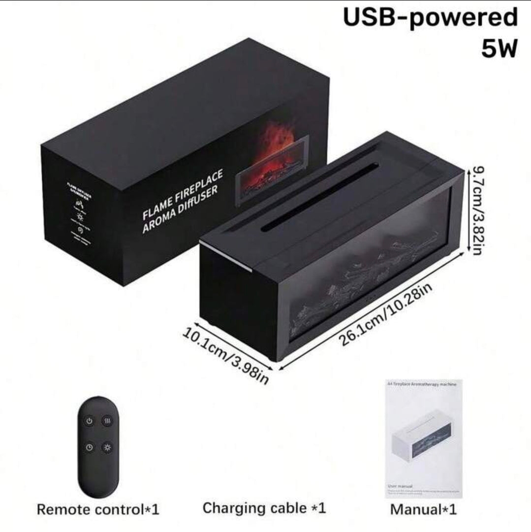 Mini led fireplace humidifier