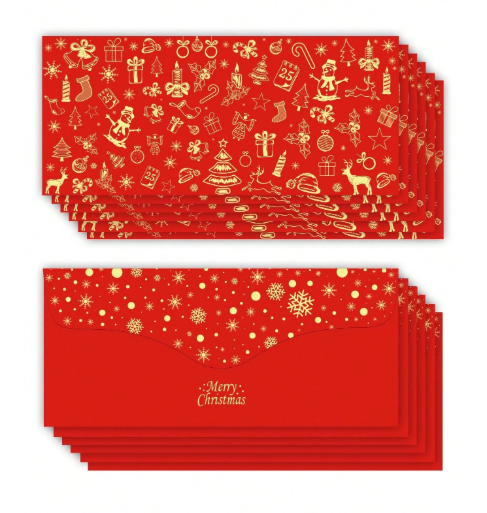 12pcs Christmas Envelopes
