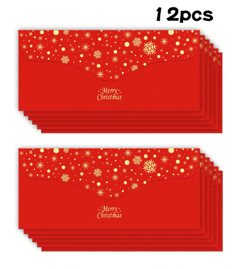 12pcs Christmas Envelopes