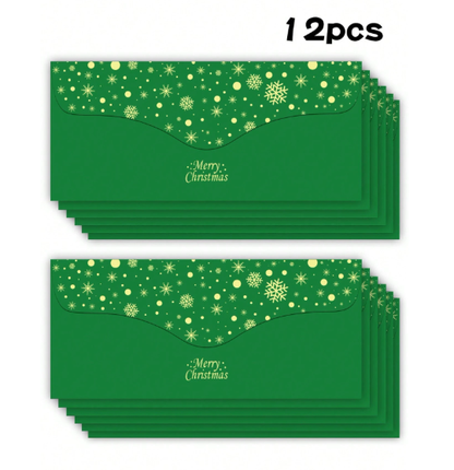 12pcs Christmas Envelopes