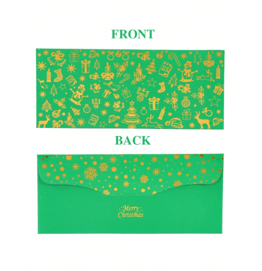12pcs Christmas Envelopes