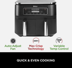 Ninja AF300UK Dual Zone Air Fryer Digital 7.6L
