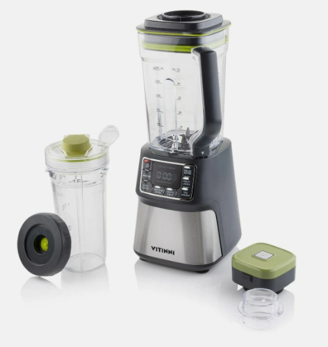 Vitinni 1500W High Power Vacuum Smoothie Blender, Ice Crush Function, 1500ml