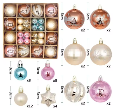 44 pcs of Christmas decor