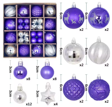 44 pcs of Christmas decor