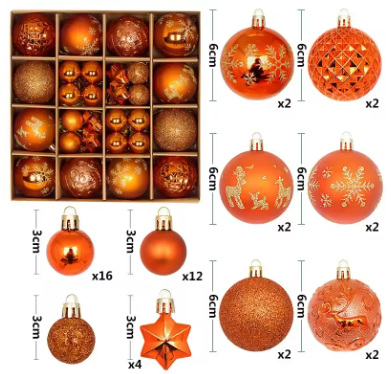 44 pcs of Christmas decor