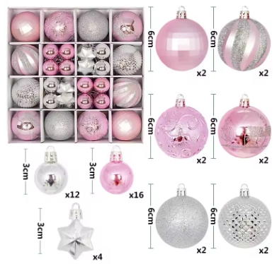 44 pcs of Christmas decor