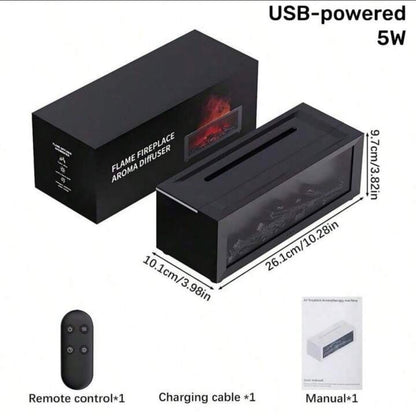 Mini led fireplace humidifier